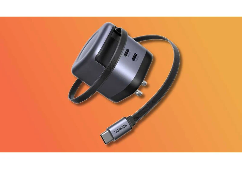 This fast USB-C wall charger with retractable cable is so cheap right now