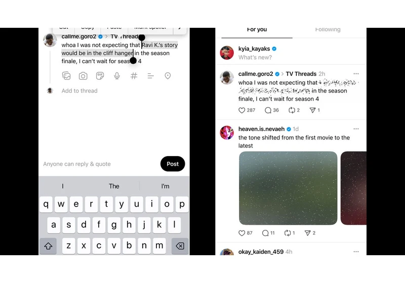 A New Threads Feature Saves You From Seeing and Posting Spoilers: Here's How It Works