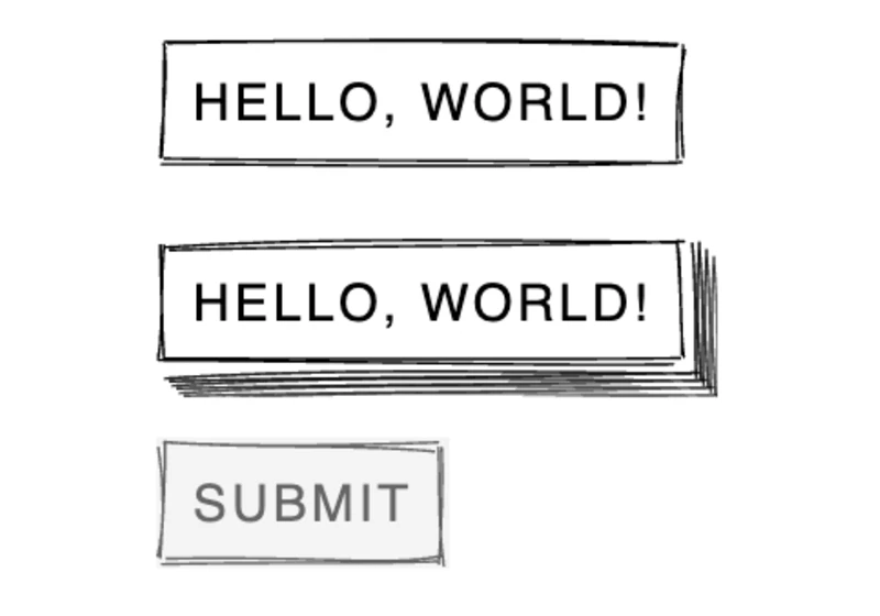 Hand-Drawn Style UI Elements