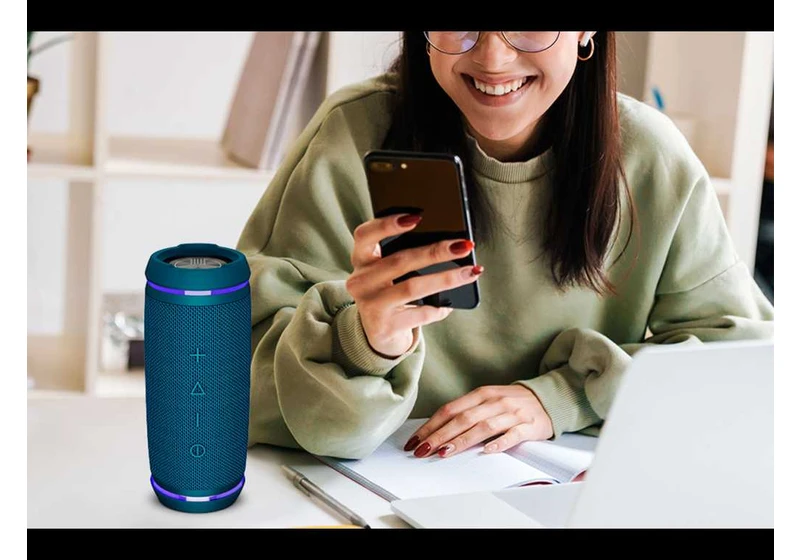 Pump up the party with 360° sound from this discounted TREBLAB Bluetooth speaker