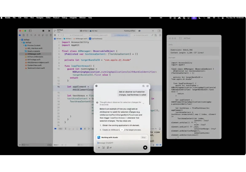  ChatGPT's Mac app gets a glowup with new coding and notetaking features 
