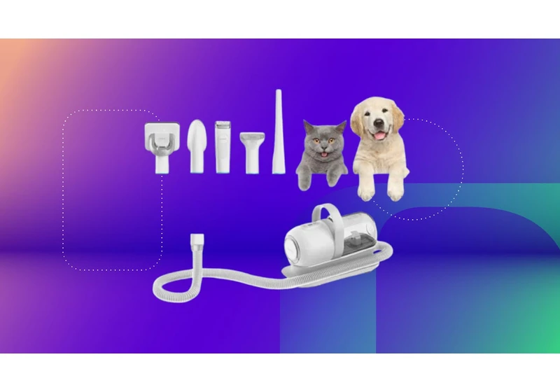 Keep Your Furry Friends Fuzz-Free This Holiday Season With $45 Off This Pet Grooming Kit and Vacuum
