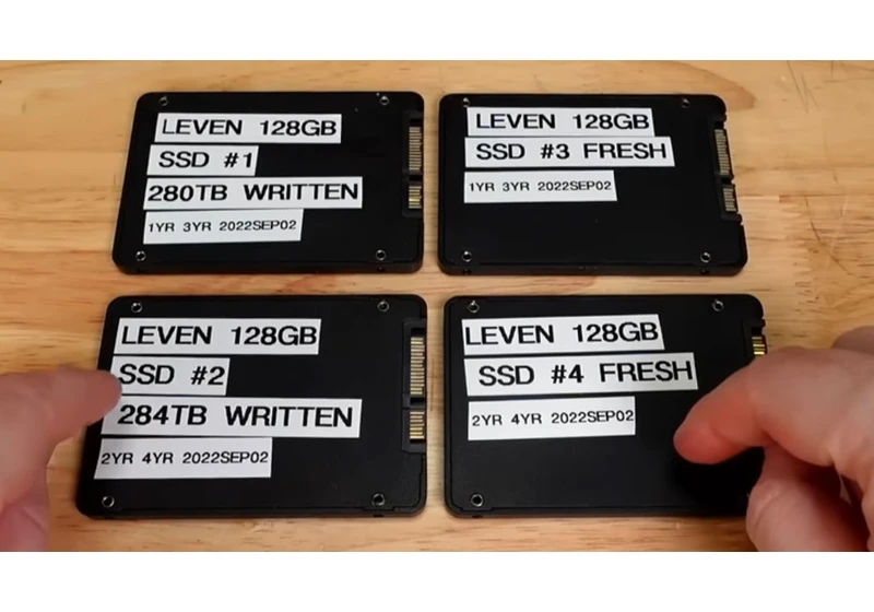 Unpowered SSD endurance investigation finds severe data loss and performance issues