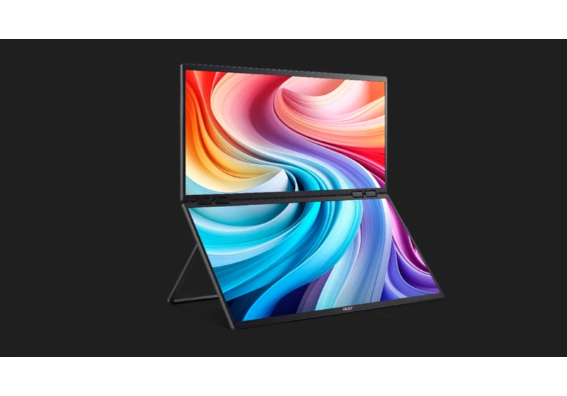 This Acer portable monitor has two full HD displays, and I just can't get enough of its rare touchscreen capabilities