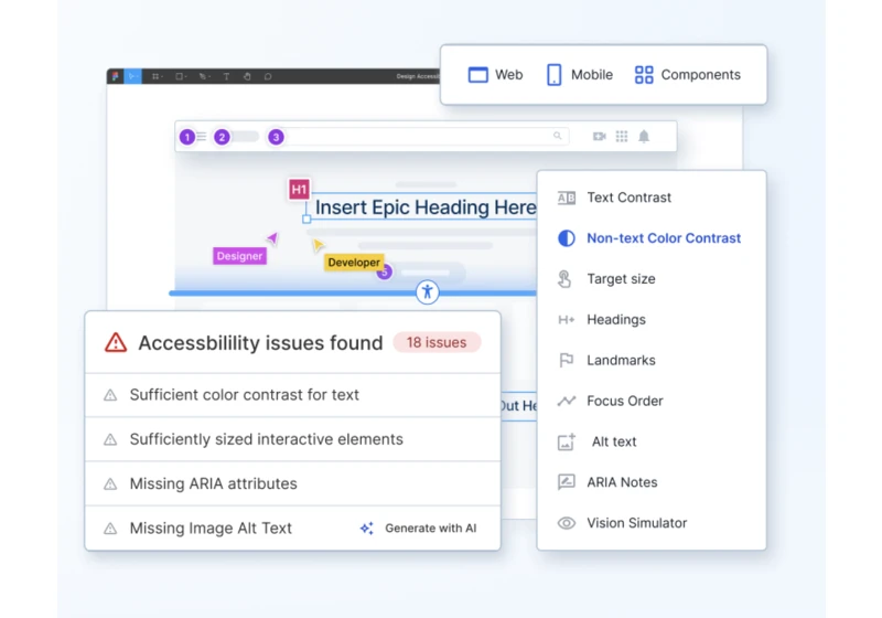 BrowserStack’s Figma plugin for accessible design handoff