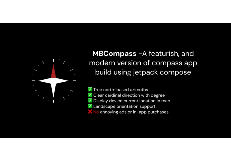 Show HN: MBCompass – Android Compass App