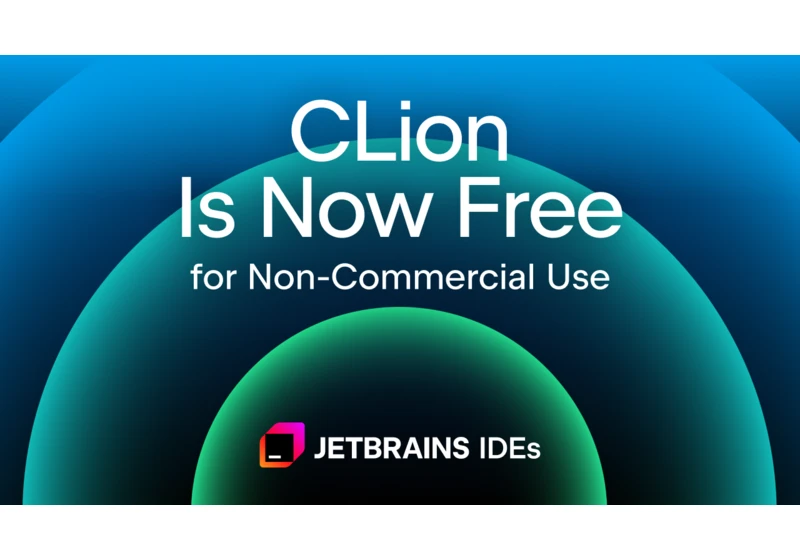 CLion Is Now Free for Non-Commercial Use