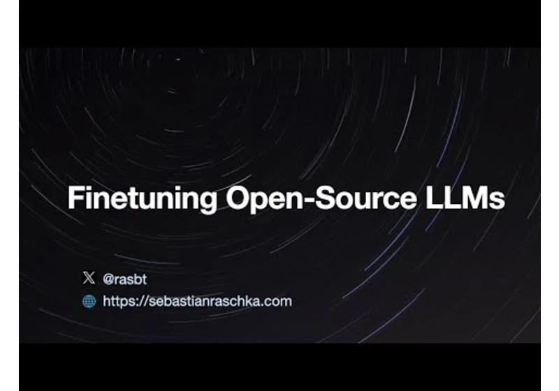Finetuning Open-Source LLMs