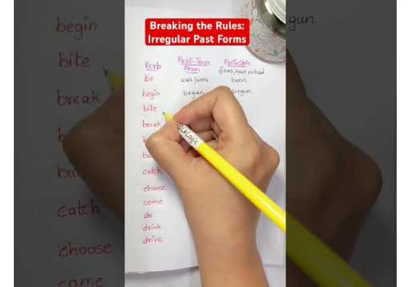 Breaking the Rules: Irregular Past Forms