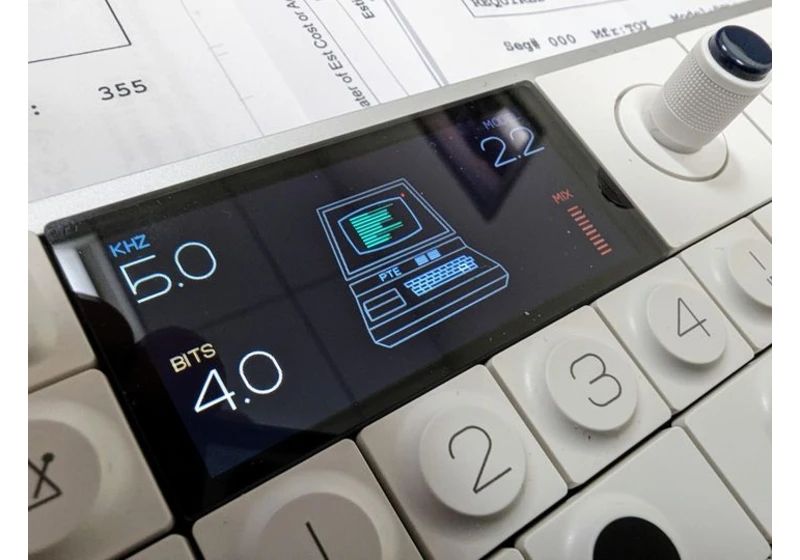 Teenage Engineering’s OP-1 Field just got a nifty bit crusher effect