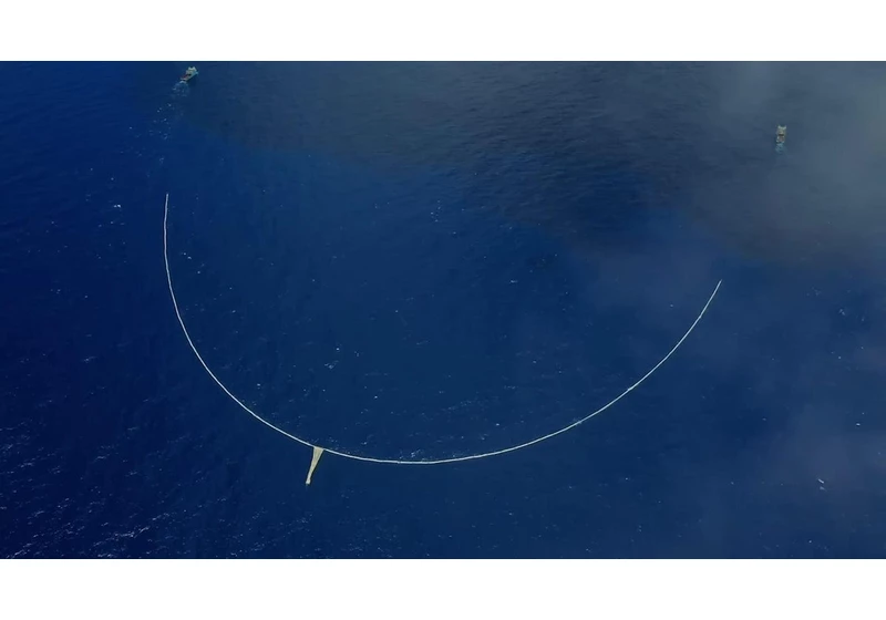 The Ocean Cleanup System 03 Is Catching Plastic Pollution in the Pacific     - CNET