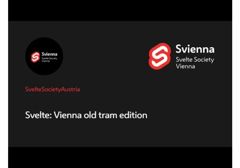 Explain Svelte flow in an interactive & fun way from the old Vienna tram