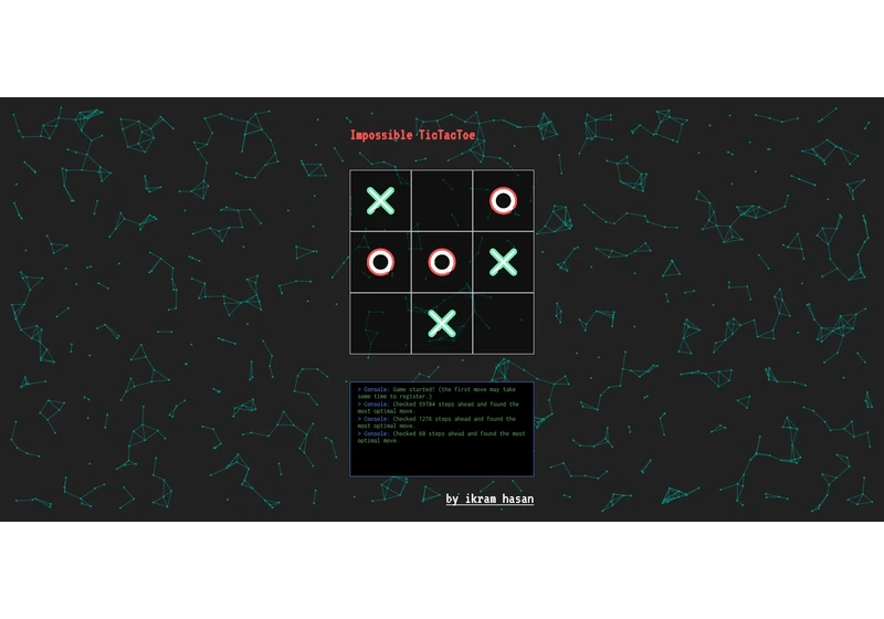 How I Made a TicTacToe Game That You Cannot Beat 🙅♂️