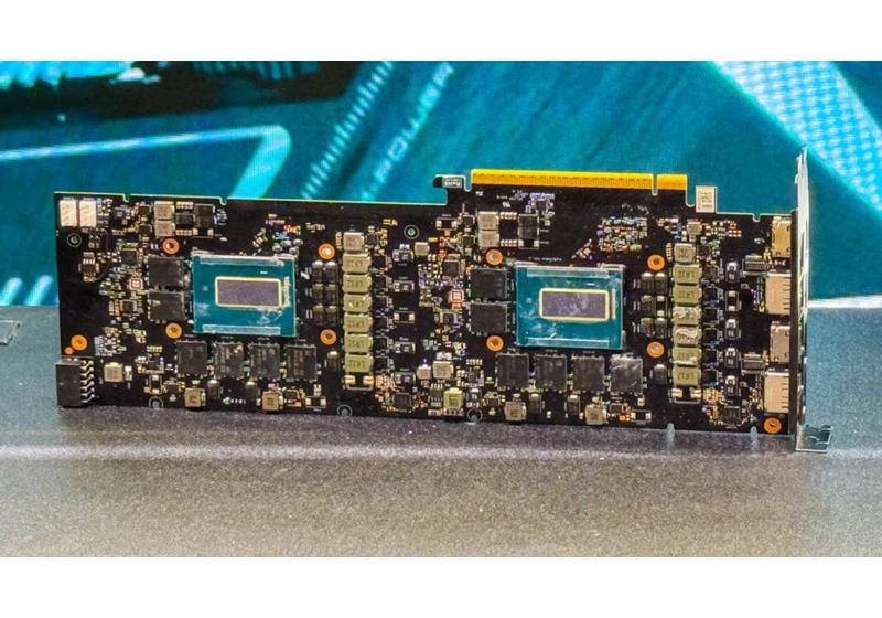  Intel just greenlit a monstrous dual-GPU video card with 48GB of RAM just for AI - and here it is 