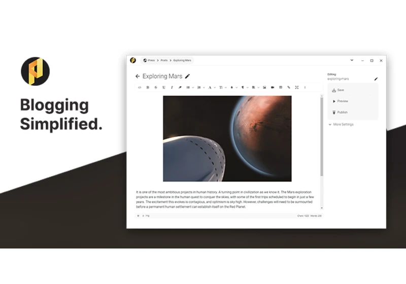 Show HN: PRSS Site Creator – Create Blogs and Websites from Your Desktop