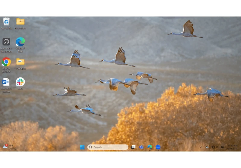 Make your Windows 11 taskbar transparent for a cool, minimalist vibe