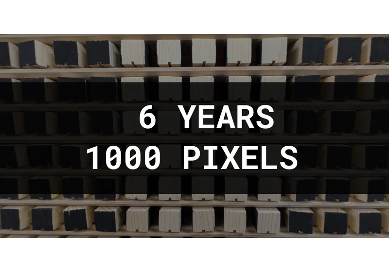 Show HN: I spent 6 years building a ridiculous wooden pixel display
