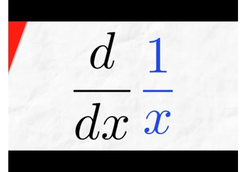 Derivative of 1/x with Power Rule | Calculus 1 Exercises