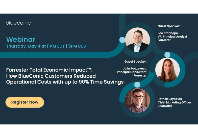 Forrester Total Economic Impact study reveals increased efficiency for marketers by BlueConic