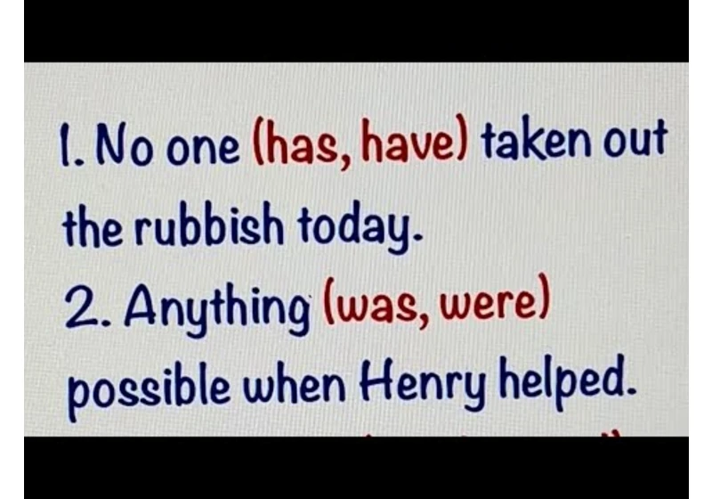 Tricky Subjects | Everyone / Someone / Noone - Singular Subjects - Singular Verbs | English Grammar