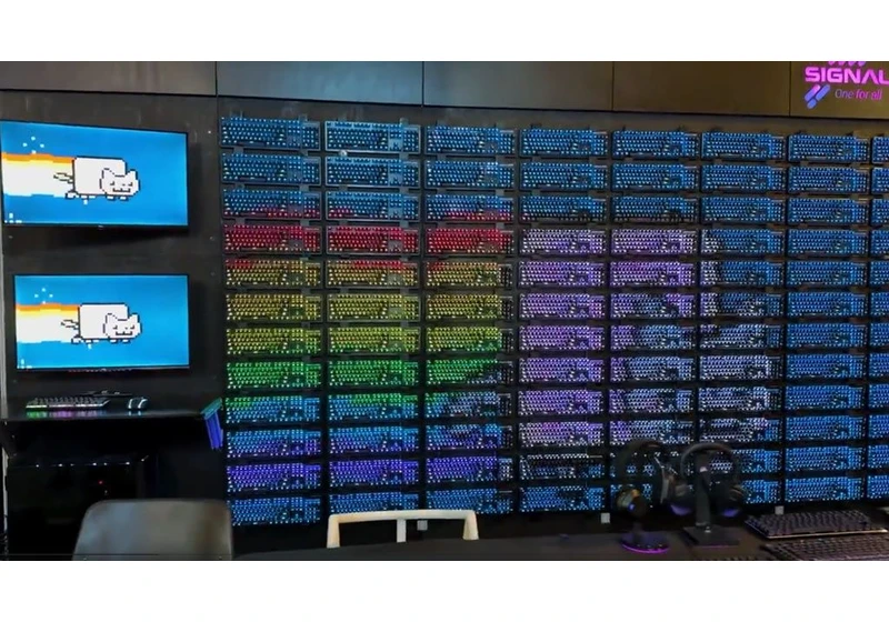 SignalRGB Software Controls 96 Keyboard RGB Video Wall