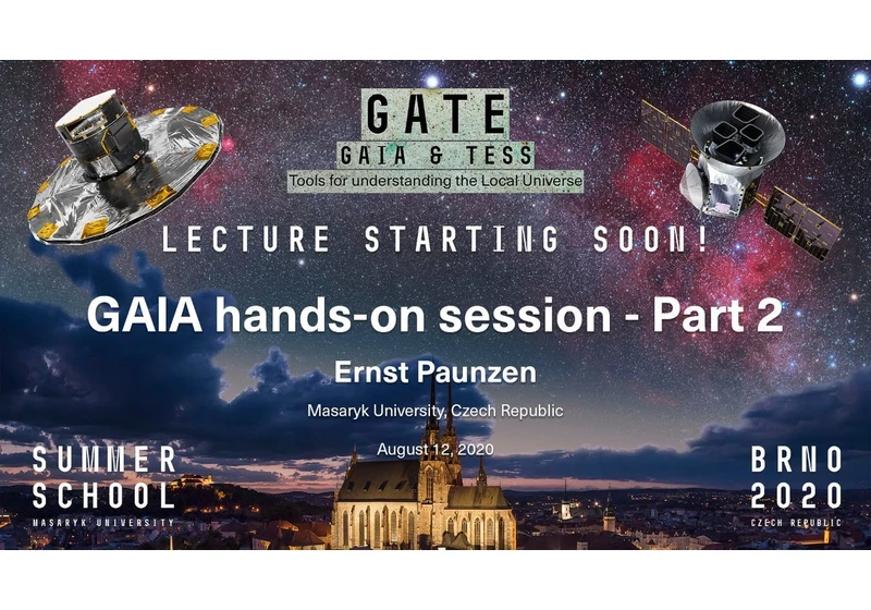 GAIA hands-on session Part 2 - GATE Lecture by Ernst Paunzen