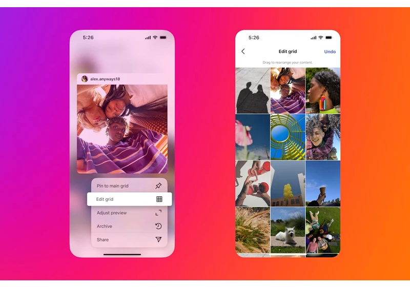 Instagram will soon let you re-arrange your grid