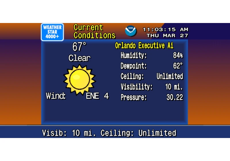 WeatherStar 4000+: Weather Channel Simulator