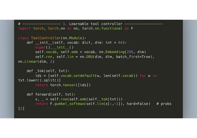 Optimizing Tool Selection for LLM Workflows with Differentiable Programming