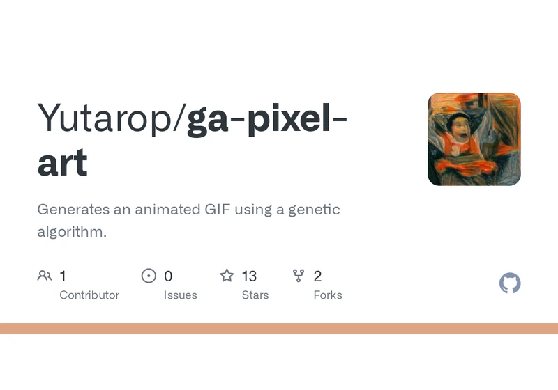 Show HN: Pixel Art Generator Using Genetic Algorithm