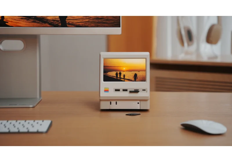 Apple Mac Mini M4 gets a helmet-style retro Macintosh docking station with an LCD screen, and I can't tear my gaze away
