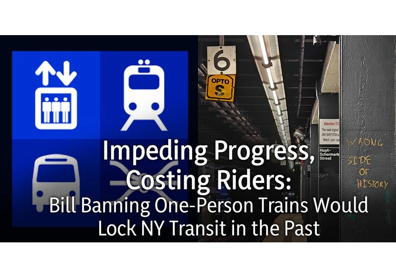 Bill Banning One-Person Train Operation Would Lock NY Transit in the Past