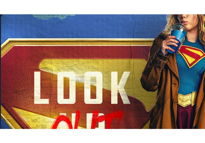  First poster for Supergirl reveals near-full look at the DC comic book hero's outfit – and puts a rebellious spin on Superman's 'look up' tagline 
