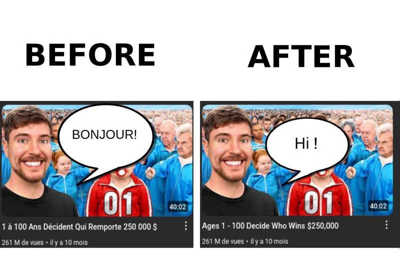 YouTube No Translation