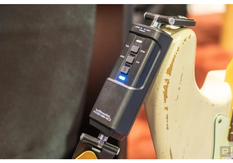 Casio's Dimension Tripper lets you control your guitar pedals with your guitar strap