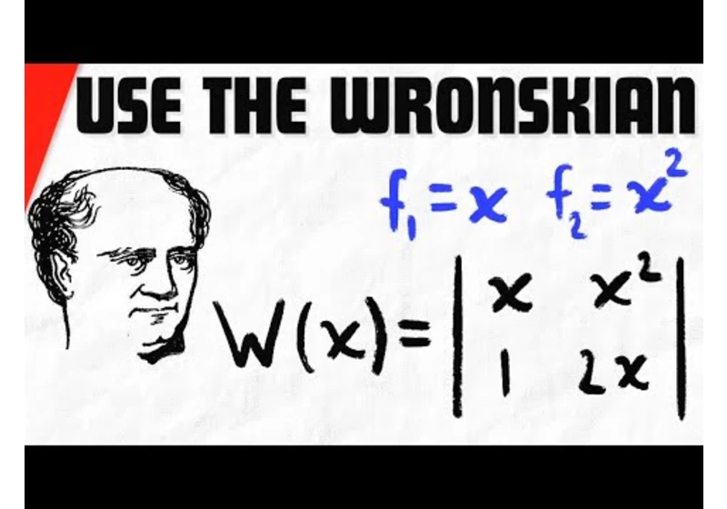 Wronskian to Show Linear Independence of x and x^2 | Linear Algebra Exercises