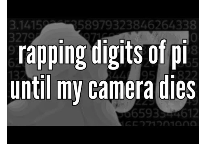 Rapping 17,000 Digits of Pi #piday