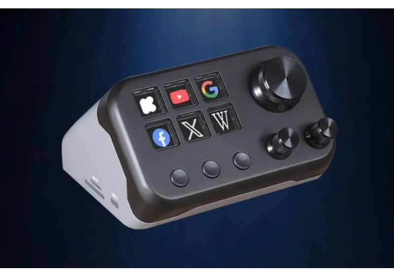 This cute docking station has LCD macro keys and can even power an 8K monitor - but what nailed it are the rotary knobs