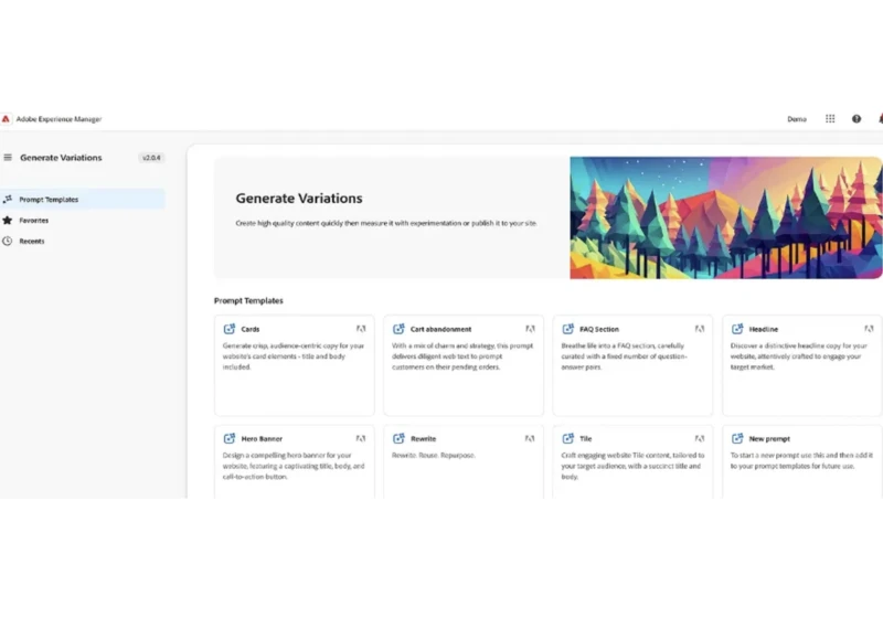 Generative AI Capabilities in Adobe Experience Manager