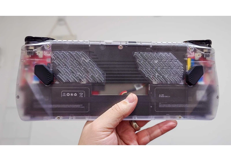 The JSAUX transparent backplate and heatsink will make your ROG Ally look incredible and stay cooler, but don't expect miracles
