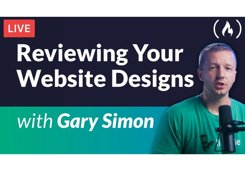 Reviewing Your Website Designs Live - with Gary Simon