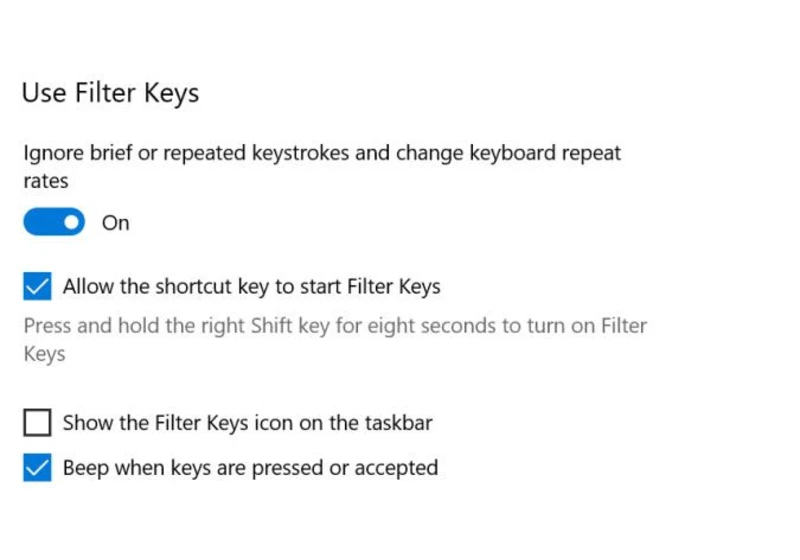 How to enable keyboard typing sounds in Windows 10