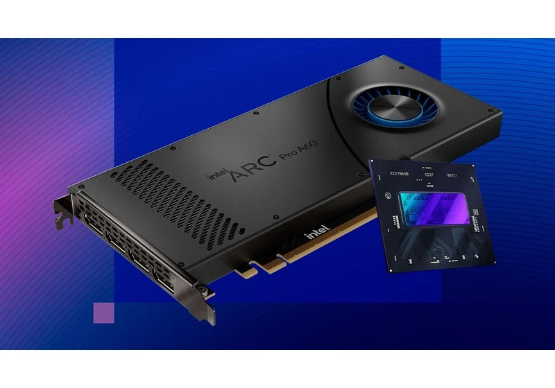 Intel Arc Pro A60 and A60M bring double the PCIe lanes, memory, and ray tracing units to workstation PCs