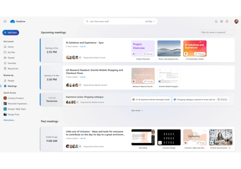 OneDrive’s new UI focuses on people, not files, and that’s great