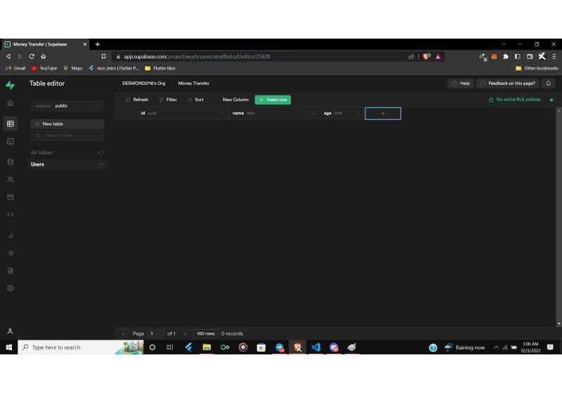 Connect Supabase to flutter & perform CRUD Operation