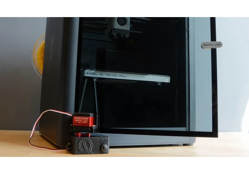  New auto ejection tool for Bambu Lab print farms automatically ejects finished 3D prints from the machine — $129 kit includes auto door opener and special bed surface for frictionless part ejection 