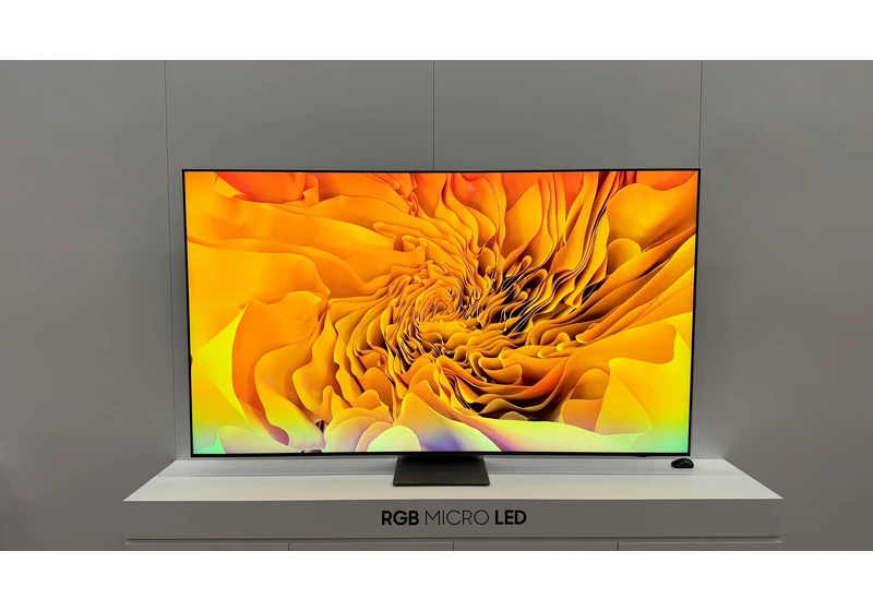 Samsung's next-gen RGB TV tech is starting production – but you probably won't like the size