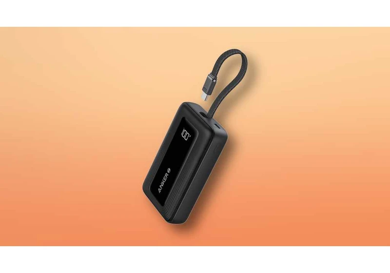 This Anker power bank with built-in USB-C cable is a steal at $13