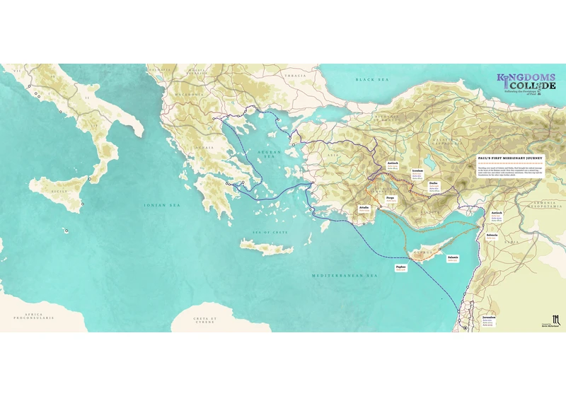 Interactive Map of Paul's First Century Travels in Roman World