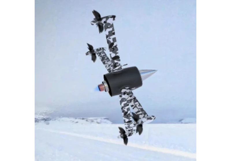 Fascinující dron Huntress s kombinovaným pohonem zvládne téměř 500 km/h